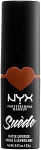 Nyx Professional Makeup K3005800 Labial en Barra Mate Suede Matte Lipstick, Tono Pch Dt Kl Vibe